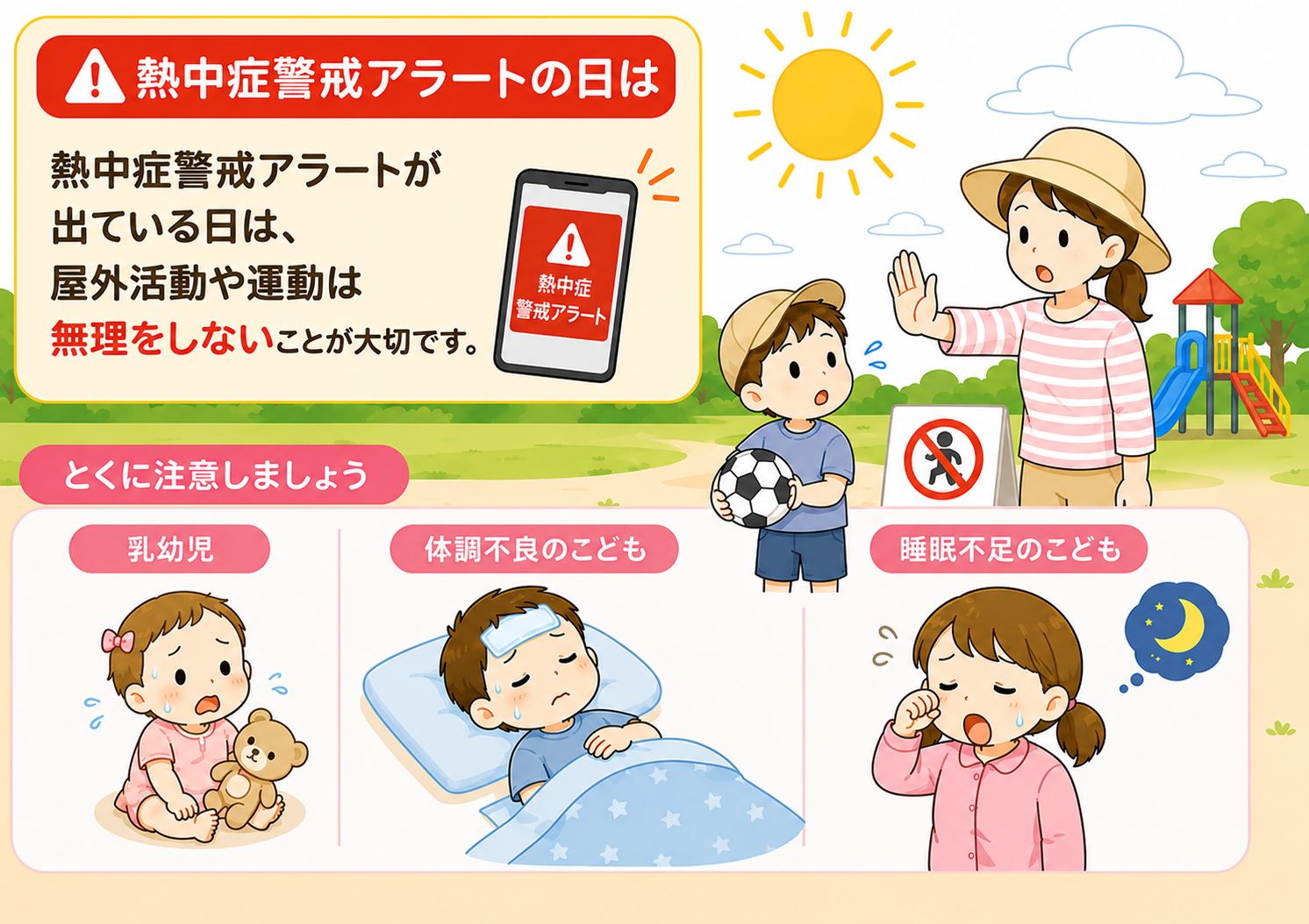 熱中症警戒アラートの日の過ごし方